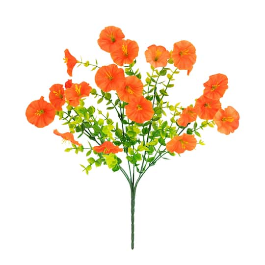 14" UV Resistant Artificial Morning Glory Bushes